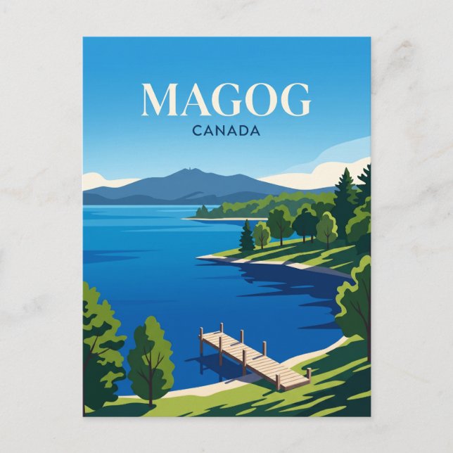 Lake Memphremagog Kanada Vykort (Framsida)