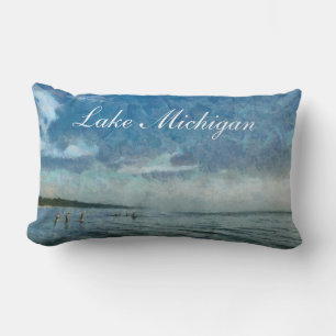 Lake Michigan badaredekorativ kudde