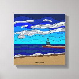 Lake Michigan - Canvastryck (10"x10")