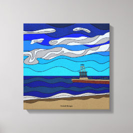 Lake Michigan - Canvastryck (14"x14")