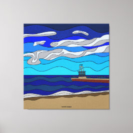 Lake Michigan - Canvastryck (40"x40")