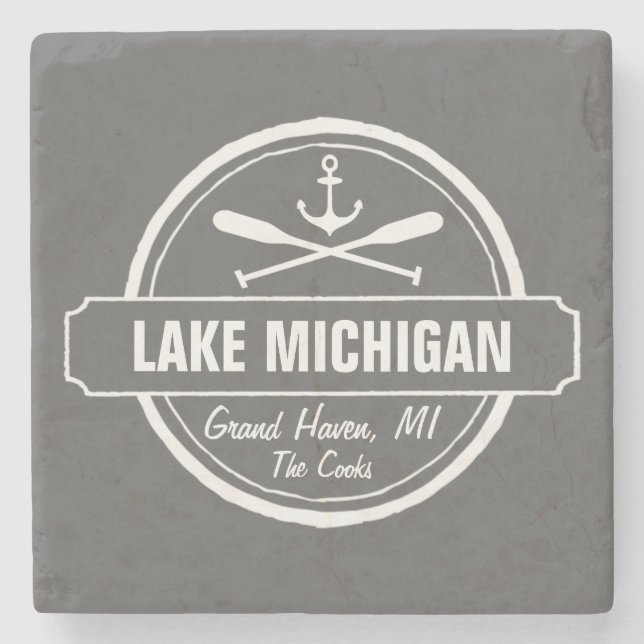 Lake Michigan den beställnings- townen, namn, Underlägg Sten (Framsidan)