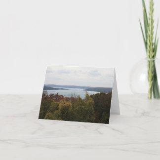 Lake Michigan fjärd (tomma Notecard) Kort