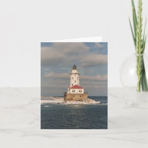 Lake Michigan fyr Notecards Kort