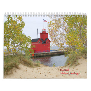 Lake Michigan fyrar Kalender