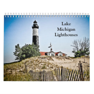 Lake Michigan fyrar Kalender