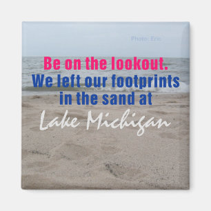 Lake Michigan reser kylmagneten Magnet