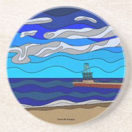 Lake Michigan - Sandstens Coaster Underlägg