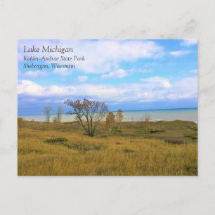 Lake Michigan, Sheboygan, Wisconsin vykort