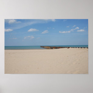 Lake Michigan strand Poster
