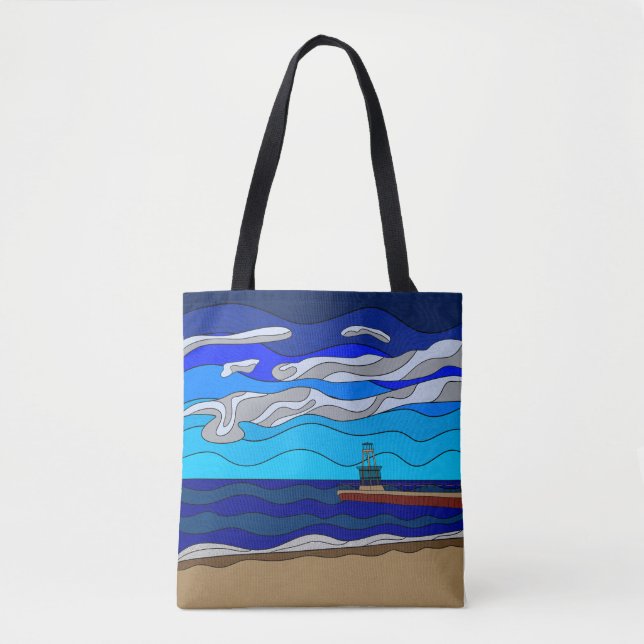 Lake Michigan - Tote Tygkasse (Framsida)