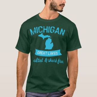 Lake Michigan Unsalted Shark Erie Huron Ontario Su T Shirt