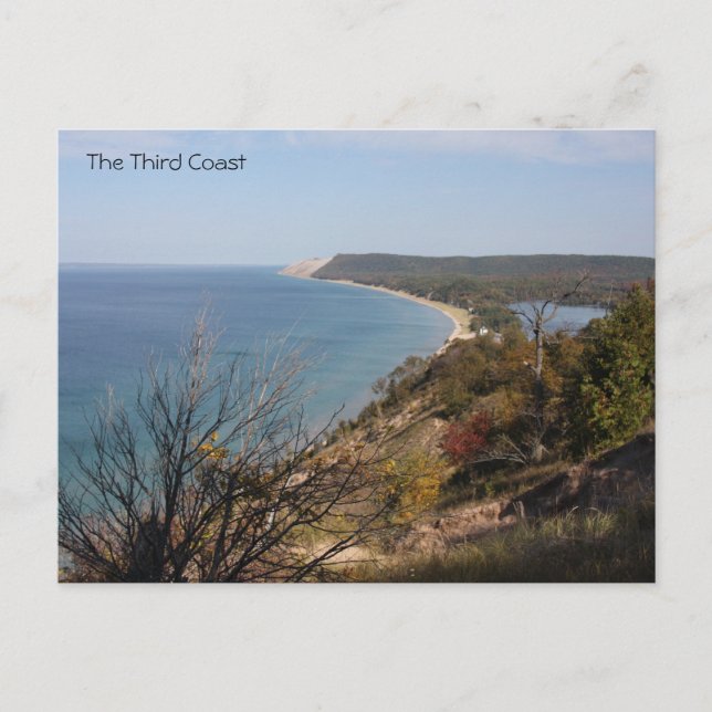 Lake Michigan vykort (Framsida)