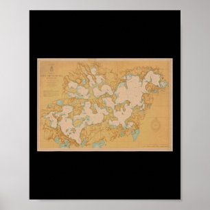 Lake Minnetonka Karttröja Poster