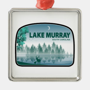 Lake Murray South Carolina rådjur Julgransprydnad Metall