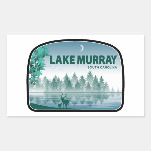 Lake Murray South Carolina rådjur Rektangulärt Klistermärke