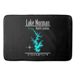Lake Norman North Carolina Karta Stor Baddrukmatta Badrumsmatta
