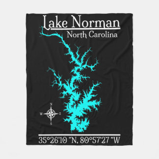 Lake Norman North Carolina Sjökarta Flygande filt