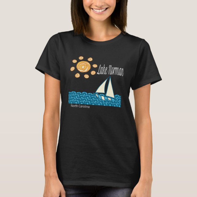 Lake Norman North Carolina T Shirt (Framsida)