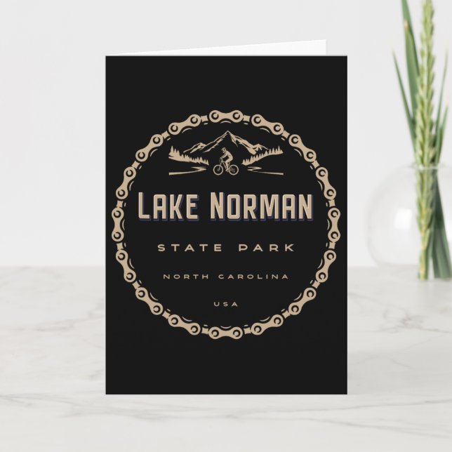 Lake Norman State Park North Carolina Mountain Cyk Kort (Framsida)