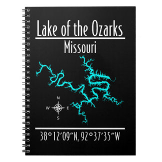 Lake of the Ozarks Missouri Koordinater Anteckning Anteckningsbok
