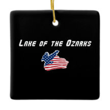 Lake of the Ozarks Missouri Patriotisk Örn