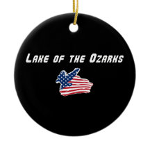 Lake of the Ozarks Missouri Patriotisk Örn