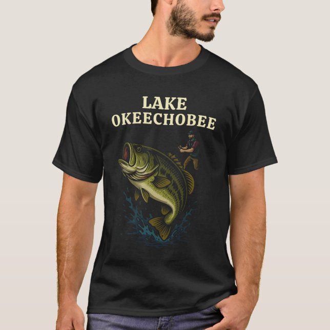 Lake Okeechobee Fiskegåva T Shirt (Framsida)