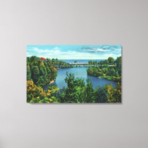 Lake Ontario & Durand Eastman parkerar Canvastryck