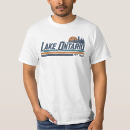 Lake Ontario EST 1656 Solnedgång T Shirt