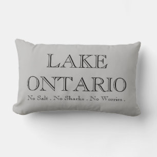 LAKE ONTARIO ingen salt ingen haj inga bekymmer Lumbarkudde