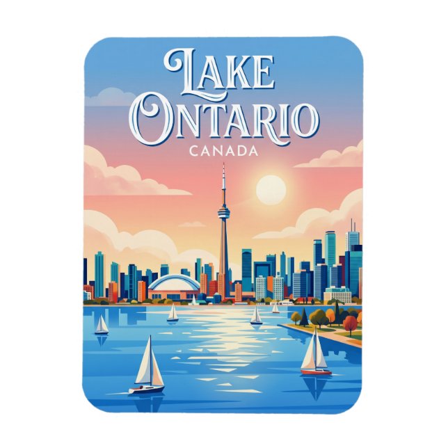 Lake Ontario Kanada Magnet (Vertikal)