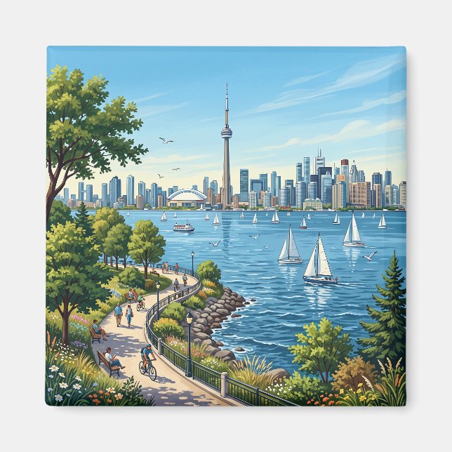 Lake Ontario Kanada Magnet (Framsidan)