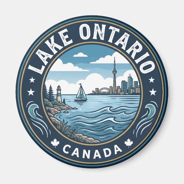 Lake Ontario Kanada Magnet (Framsidan)