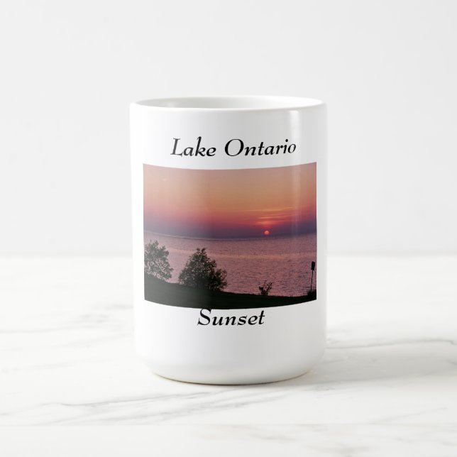 Lake Ontario solnedgång Kaffemugg (Center)