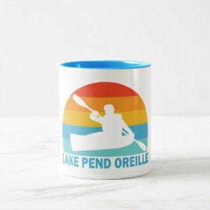 Lake Pend Oreille Idaho kajak Två-Tonad Mugg