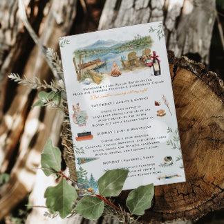 Lake Placid Bachelorette Weekend Itinerary  Inbjudningar