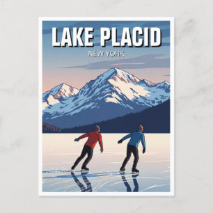 Lake Placid New York Isrinkning Resor Vykort