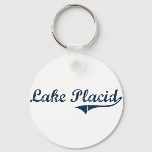Lake Placid New York klassikerdesign Nyckelring