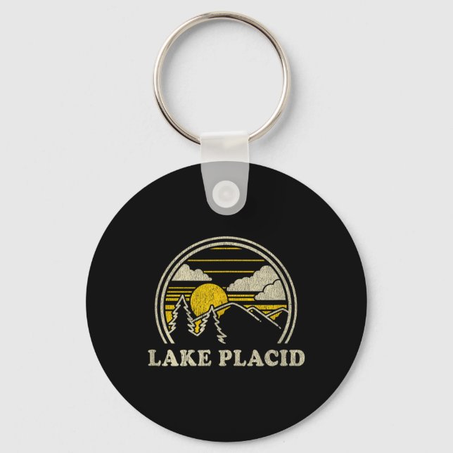 Lake Placid New York Ny Nyckelring (Framsida)
