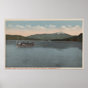Lake Placid NY - beskåda av steameren Doris Poster