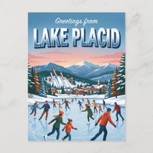 Lake Placid Olympic Center Isrinkning, Lake Placid Vykort
