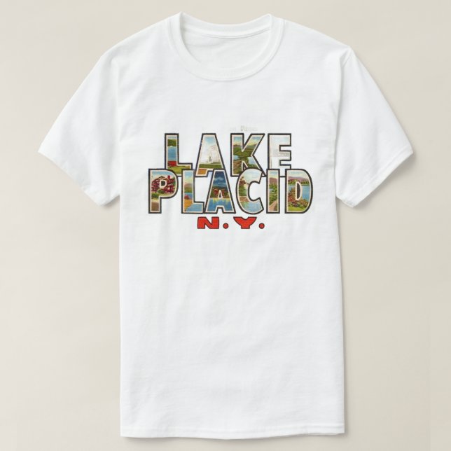 Lake Placid T Tröja (Design framsida)
