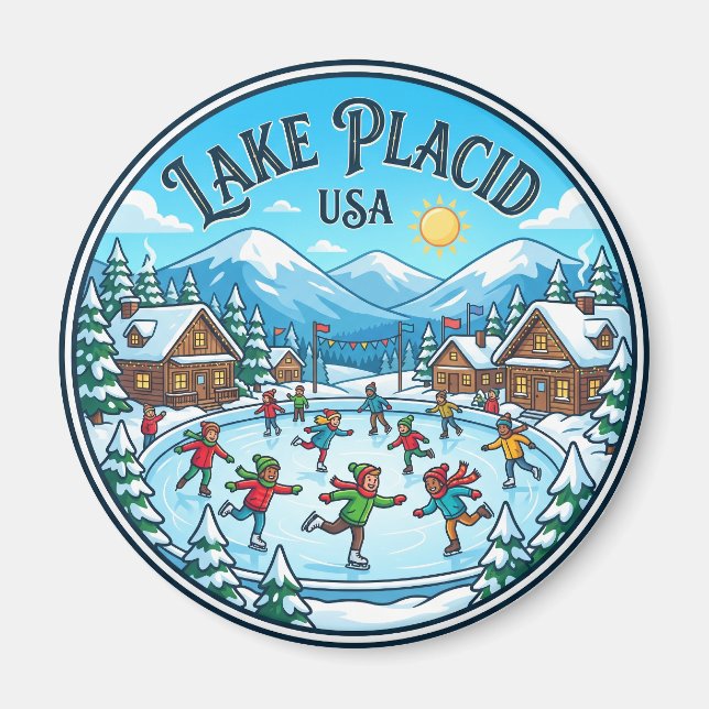 Lake Placid USA Magnet (Framsidan)