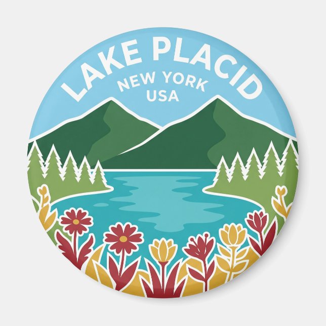 Lake Placid USA Magnet (Framsidan)