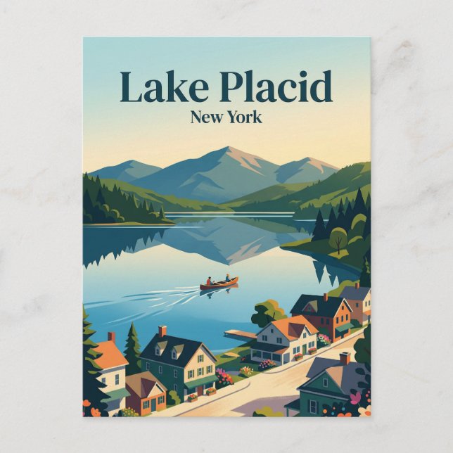Lake Placid USA Vykort (Framsida)