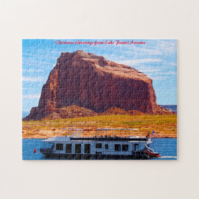 Lake Powell Arizona.  Julhälsningar Pussel (Horisontell)