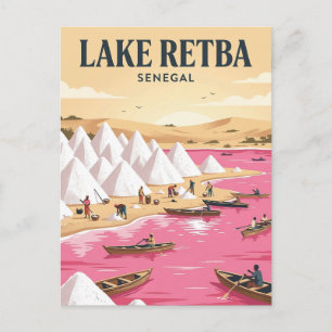 Lake Retba, Dakar, Dakar Vykort