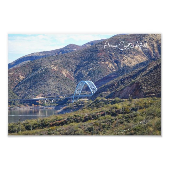 Lake Roosevelt Bridge Fototryck (Framsidan)