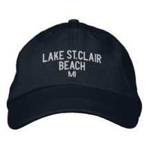 Lake St. Clair Beach Michigan Basebollmössa